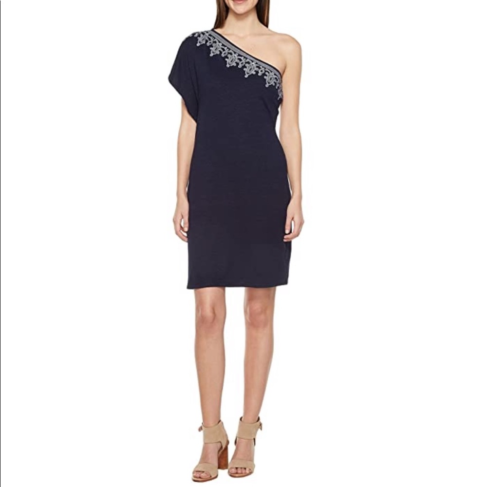 S Tommy Bahama Lovelin one Shoulder Short dress